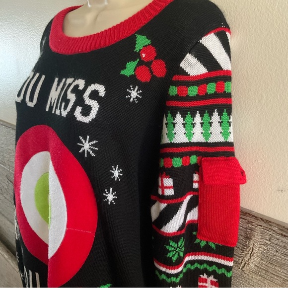 Tipsy Elves Women’s Drinking Game Ugly Christmas Sweater Size Large (N1) - Picture 2 of 8
